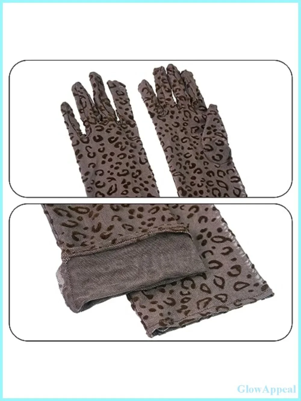 Extra Long Mesh Gloves Over Elbow Leopard Print Tulle Opera Costume